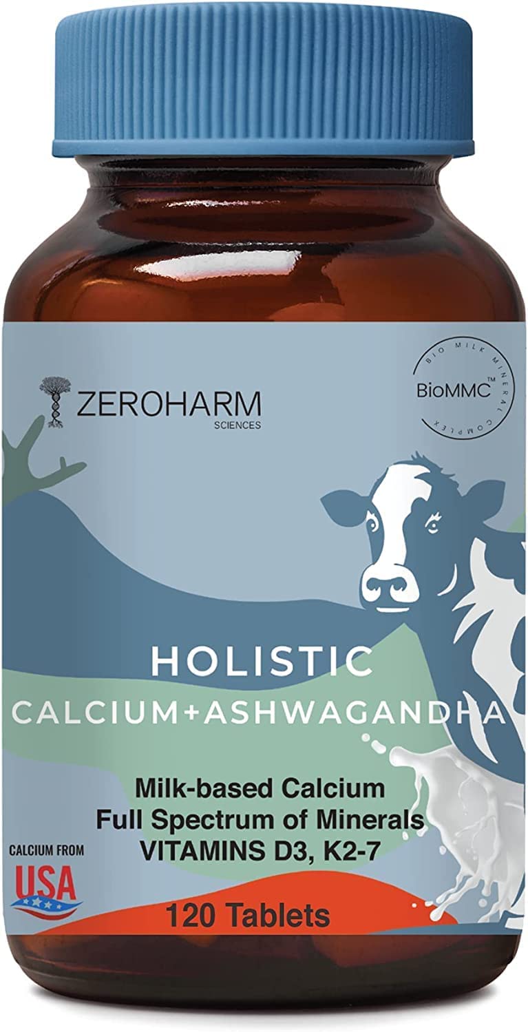 ZEROHARM Holistic Calcium and Ashwagandha Tablets
