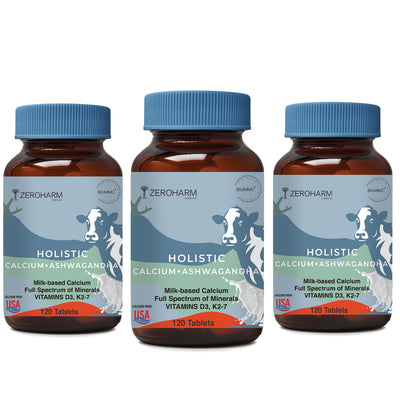 ZEROHARM Holistic Calcium and Ashwagandha Tablets