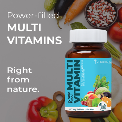 Whole Food Multivitamin 120 tablets | Men Multivitamin & Multimineral Tablets
